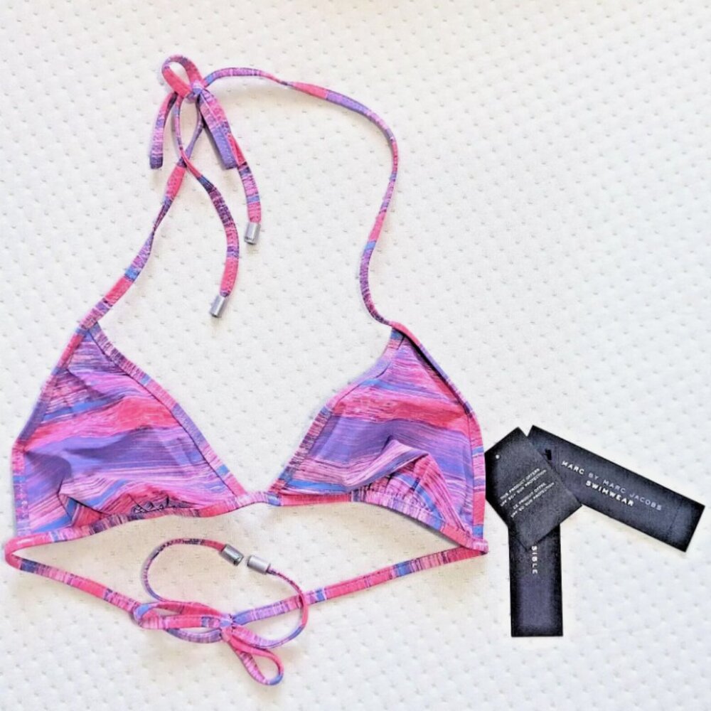 Marc Jacobs Swimwear‎ Women's Designer Bikini *TOP ONLY* Pink NEW NWT